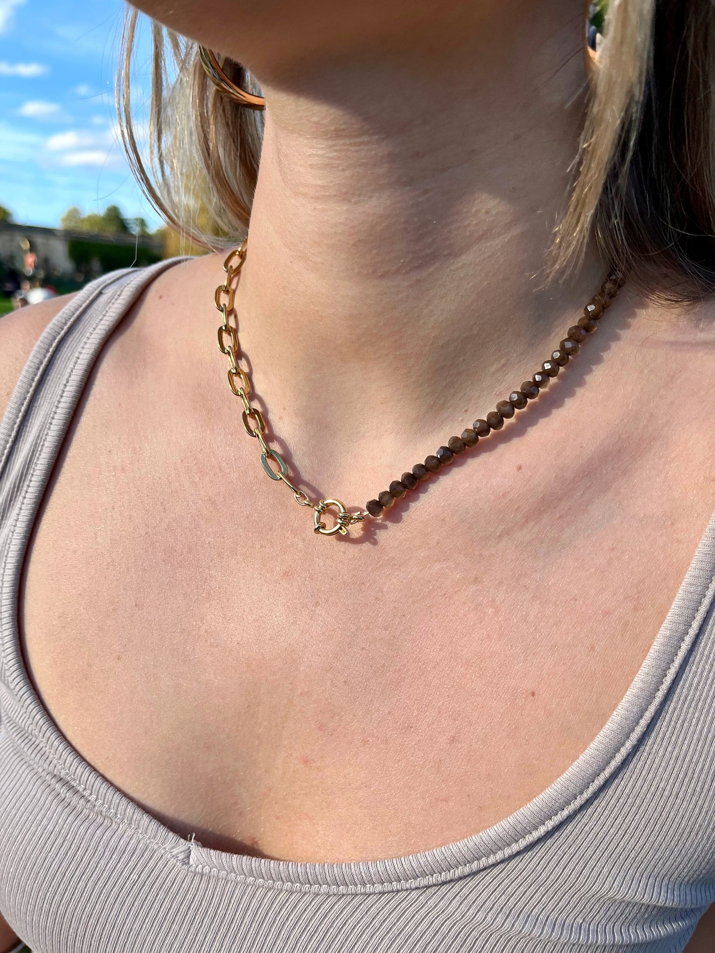 Collier Harmonie vert foncé