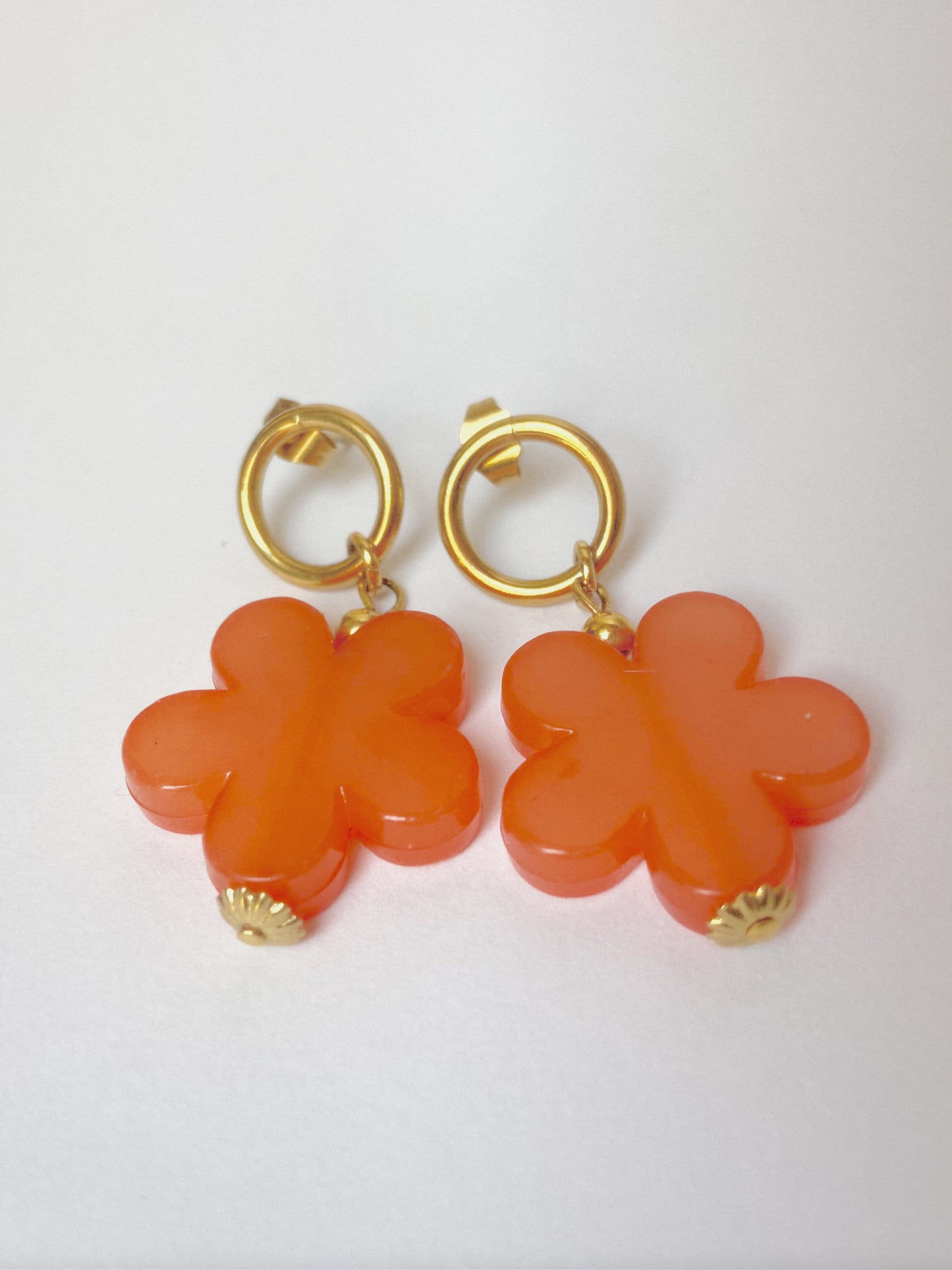 Boucles Fleurs Peach