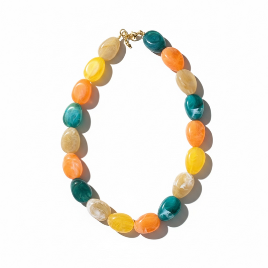 Collier Pepita orange